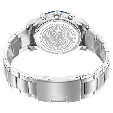 Police Blue Dial Quartz Multifunction Watch for Men