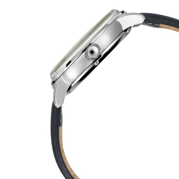 Titan Automatic Silver Dial Black Leather Strap Watch for Men - image number 3
