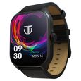 Titan Zeal with 4.69 cm AMOLED Display with AOD, Functional Crown, BT Calling, Smartwatch with Brown Leather Strap