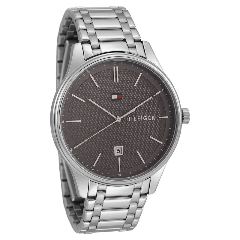 Tommy Hilfiger Quartz Analog with Date Grey Dial Stainless Steel Strap Watch for Men - image number 1