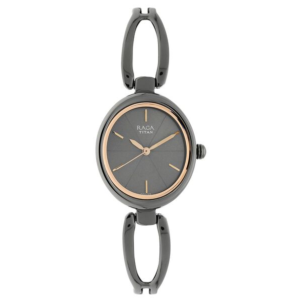 Titan Raga Viva Anthracite Dial Women Watch With Metal Strap - image number 0