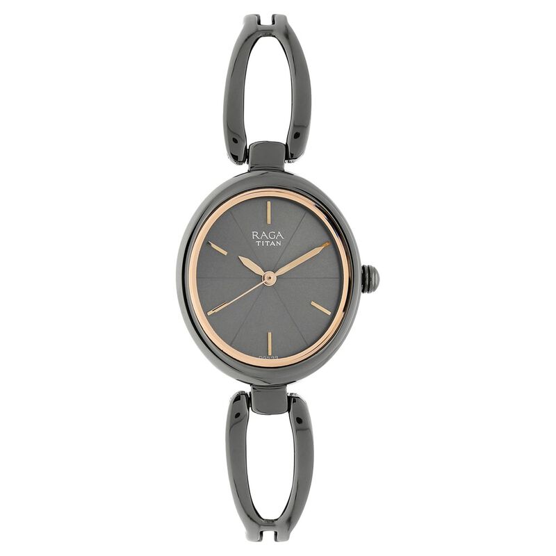 Titan Raga Viva Anthracite Dial Women Watch With Metal Strap
