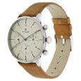 Titan Quartz Multifunction Silver Dial Leather Strap Watch for Men - image number 2
