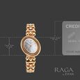 Titan Raga Glimmers Quartz Analog Mother of Pearl Dial Rose Gold Metal Strap Watch For Women - image number 3