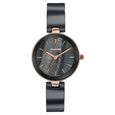 Sonata Festive Quartz Analog Blue Dial Two Toned Ceramic & Metal Strap Watch For Women