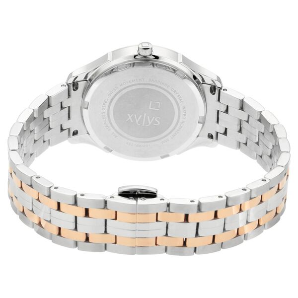 Xylys Swiss Analog Two Toned Stainless Steel Strap Mother of Pearl Dial Watch For Women - image number 4