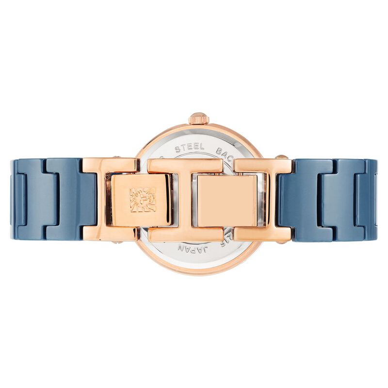 Buy Online Anne Klein Quartz Analog Blue Dial Ceramic Strap Watch for ...