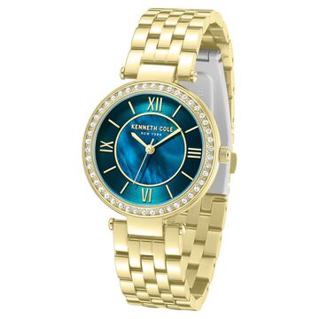 Kenneth Cole Quartz Analog Green Dial Stainless Steel Strap Watch For Women