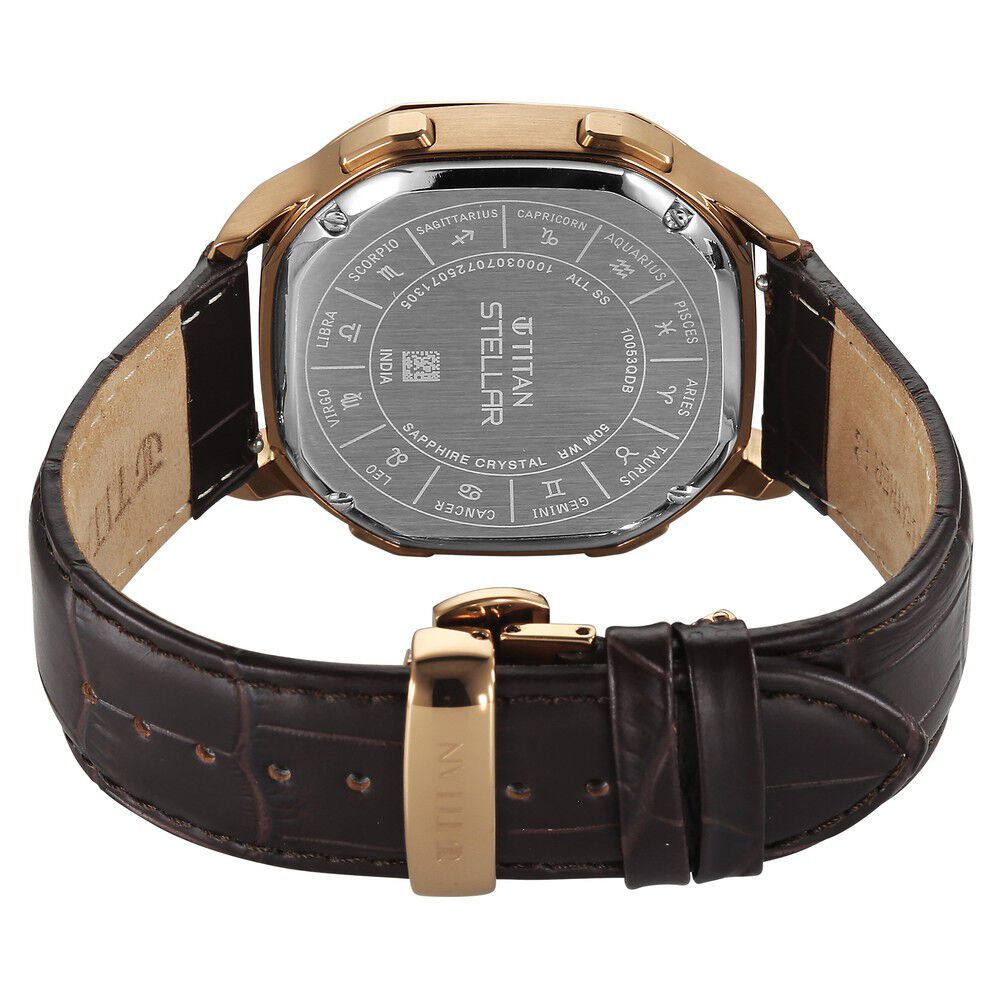 Buy Online Titan Stellar Zodiac Analog with Dual Moonphase and