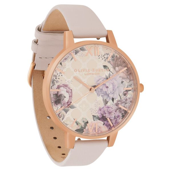 Olivia Burton Quartz Analog Multicoloured Dial Leather Strap Watch for Women - image number 1