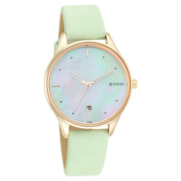 Titan Pastel Dreams Analog Leather Strap watch for Women - image number 0