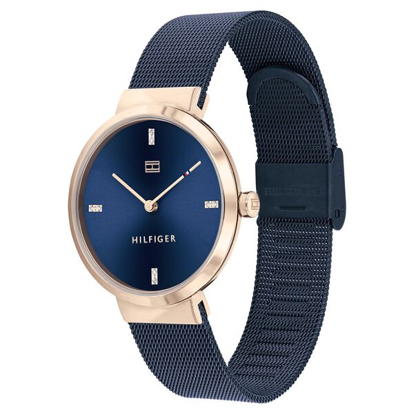 Tommy Hilfiger Quartz Analog Blue Dial Stainless Steel Strap Watch for Women - image number 1
