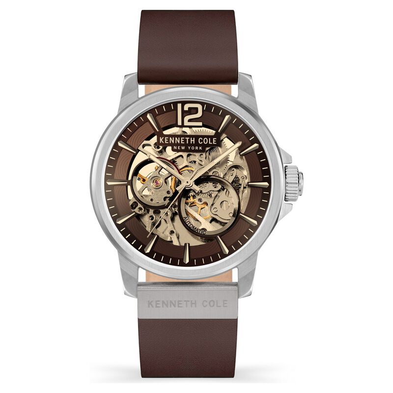 Buy Online Kenneth Cole Brown Dial Automatic Watch for Men