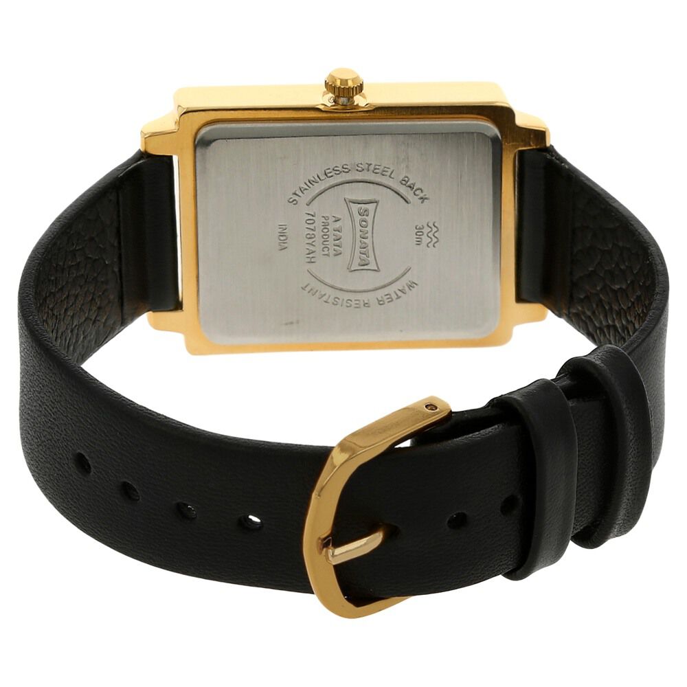 Buy Online Sonata Quartz Analog with Day and Date Champagne Dial