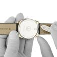 22 mm Black Genuine Leather Strap for Men - image number 6