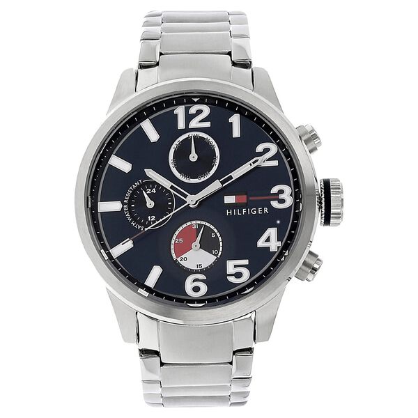 Tommy Hilfiger Quartz Multifunction Blue Dial Metal Strap Watch for Men - image number 0