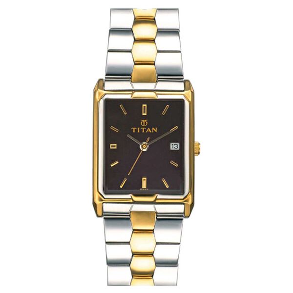 Titan Quartz Analog with Date Black Dial Watch for Men - image number 0