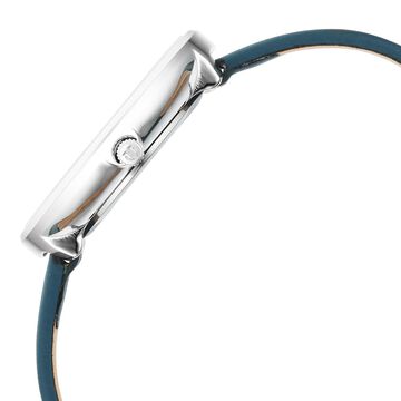 Titan Stackables Quartz Analog White Dial Leather Strap Watch For Women