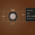 Titan Neo Basics Analog with Beige Dial Brown Leather Strap Watch for Men - image number 3
