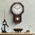 Classic Brown Colour Pendulum Clock with a Westminster chime - 47.4 cm x 29.8 cm (Large) - image number 0
