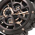 Police Multifunction Black Dial Silicone Strap Watch For Men - image number 1