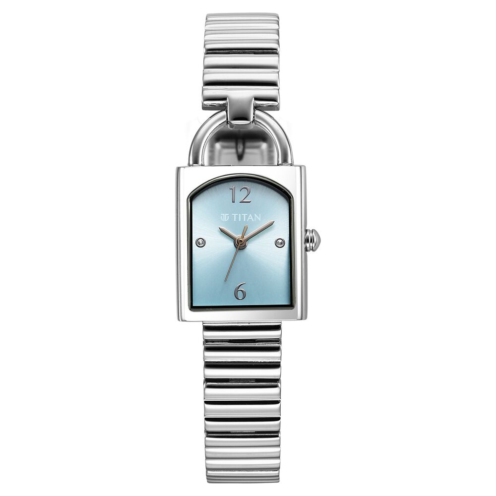 Titan Metro Quartz Analog Blue Dial Stainless Steel Strap Watch For Women-picture-16