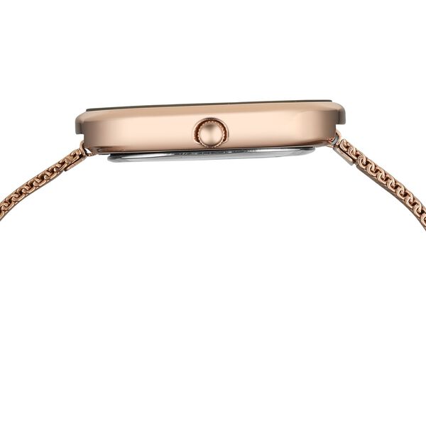 Vyb Mirage By Fastrack Quartz Analog Silver Dial Rose Gold Stainless Steel Strap Watch For Girls - image number 7
