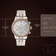Titan Men's Metropolitan Luxe: Multifunction White Dial with Two-Tone Stainless Steel Bracelet Watch - image number 2