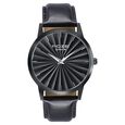 Sonata Poze Quartz Analog Black Dial Leather Strap Watch For Men - image number 1