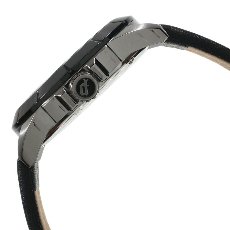 Police Quartz Analog with Date Black Dial Leather Strap Watch for Men - image number 2