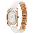 Fastrack Younique Quartz Analog Mother of Pearl Dial Two Toned Acetate & Metal Strap Watch For Girls - image number 2
