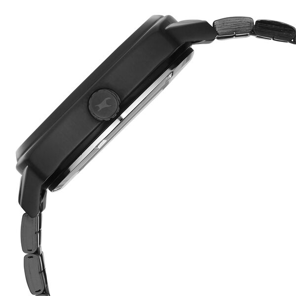 Fastrack Automatics Collection Blue Dial Black Stainless Steel Strap Watch For Guys - image number 4