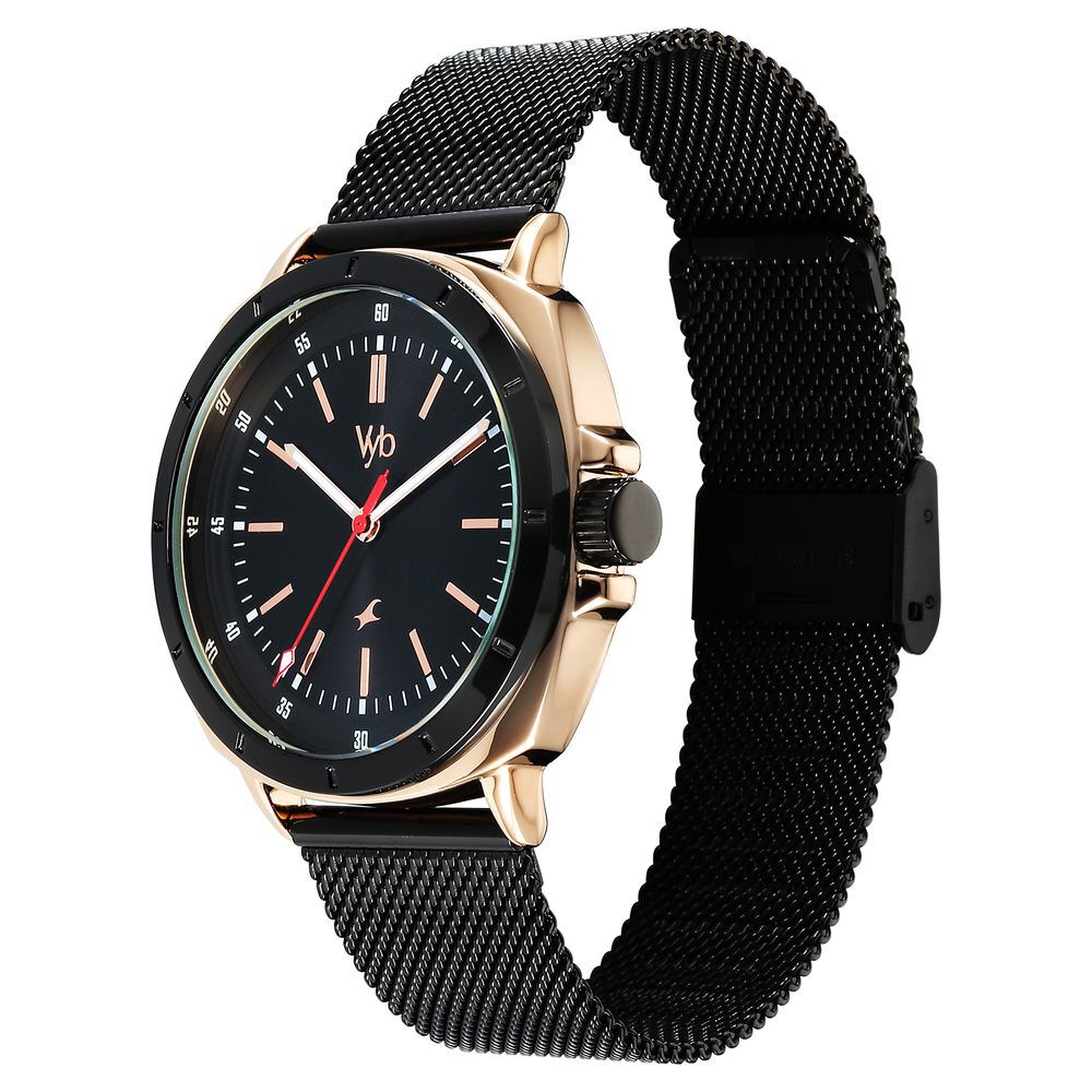 Buy Online Fastrack Vyb Pioneer Quartz Analog Black Dial