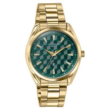 Sonata Poze Quartz Analog Two Toned Dial Golden Colour Stainless Steel Strap Watch For Men