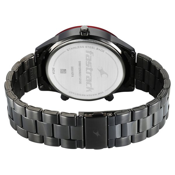 Fastrack Overdrive Chronograph Micromotor Grey Dial Grey Stainless Steel Strap Watch For Guys - image number 7
