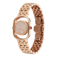 Titan Raga Paris, with Love Quartz Analog Red Mirror Polished Dial Rose Gold Stainless Steel Strap Watch For Women - image number 5