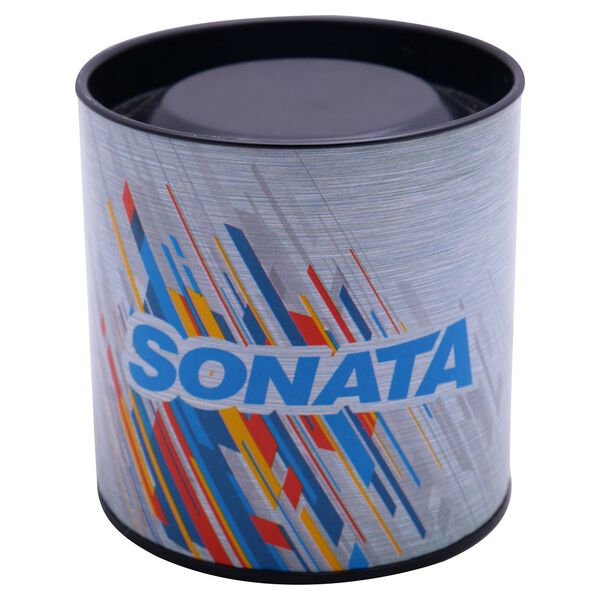 Sonata Knot Blue Dial Leather Strap Watch for Men - image number 5