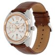 Titan Quartz Analog Silver Dial Leather Strap Watch for Men - image number 1