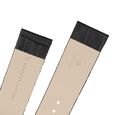 22 mm Black Genuine Leather Straps for Men - image number 4