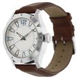 Fastrack Quartz Analog White Dial Leather Strap Watch for Guys - image number 1