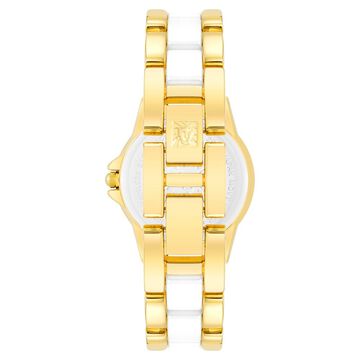 Anne Klein Quartz Analog Mother of Pearl Dial Multicoloured Metal Strap Watch For Women