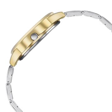Sonata Glam Gold Quartz Analog Off White Dial Stainless Steel Strap Watch For Women