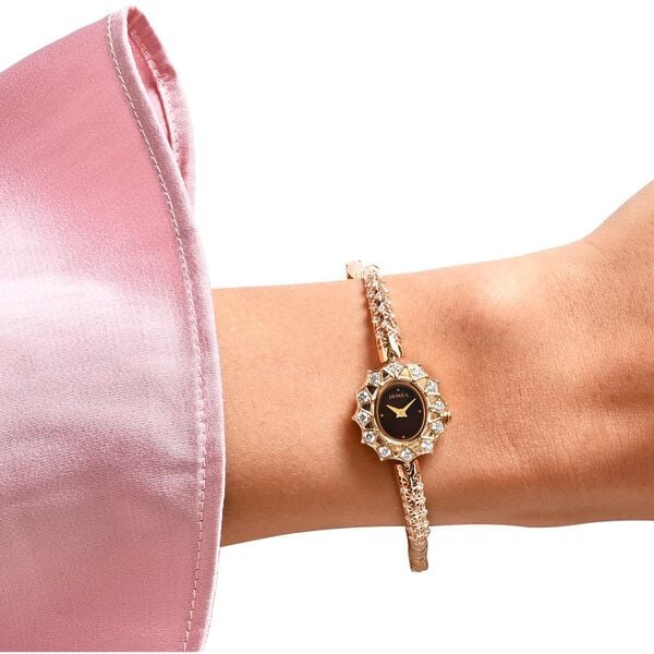 Titan Nebula Jewels 18k Gold Analog with Diamonds Watch for Women - image number 5