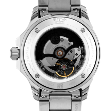 Titan Signature Atrium Offset Seconds Open Heart Automatic