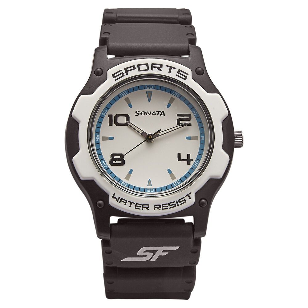 Buy Online SF Quartz Analog White Dial Watch for Men nr7921pp11