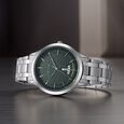 Titan Karishma Quartz Analog Green Dial Silver Stainless Steel Strap Watch For Men - image number 0