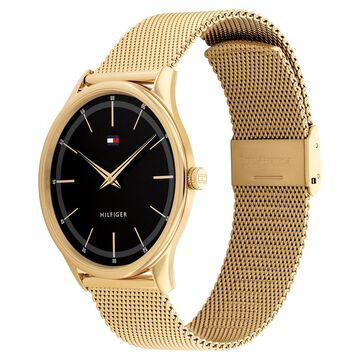 Tommy Hilfiger Men Black Dial Analog Watch