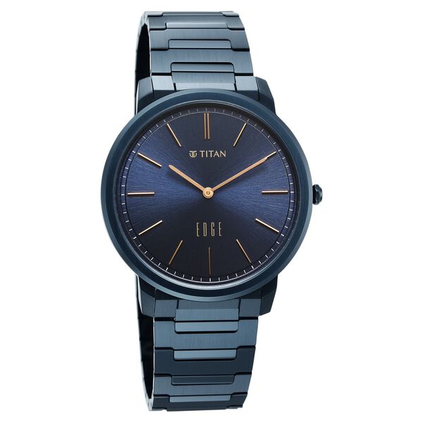 Edge Meister Quartz Analog Blue Dial Blue Stainless Steel Strap Watch For Men - image number 2