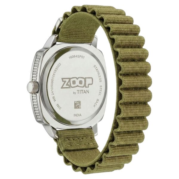 Zoop Metal Analog Watch with Olive Green Alpine Strap for Boys Girls Kids from House of Titan - image number 6
