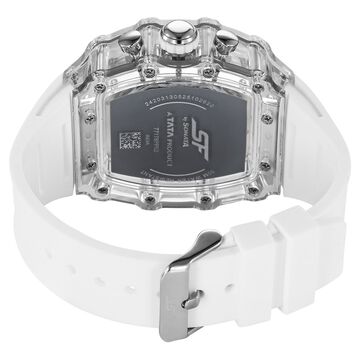 SF Maiden Voyage Sport Watch White Dial And Strap Tonneau Shaped Case with Multifunction movement